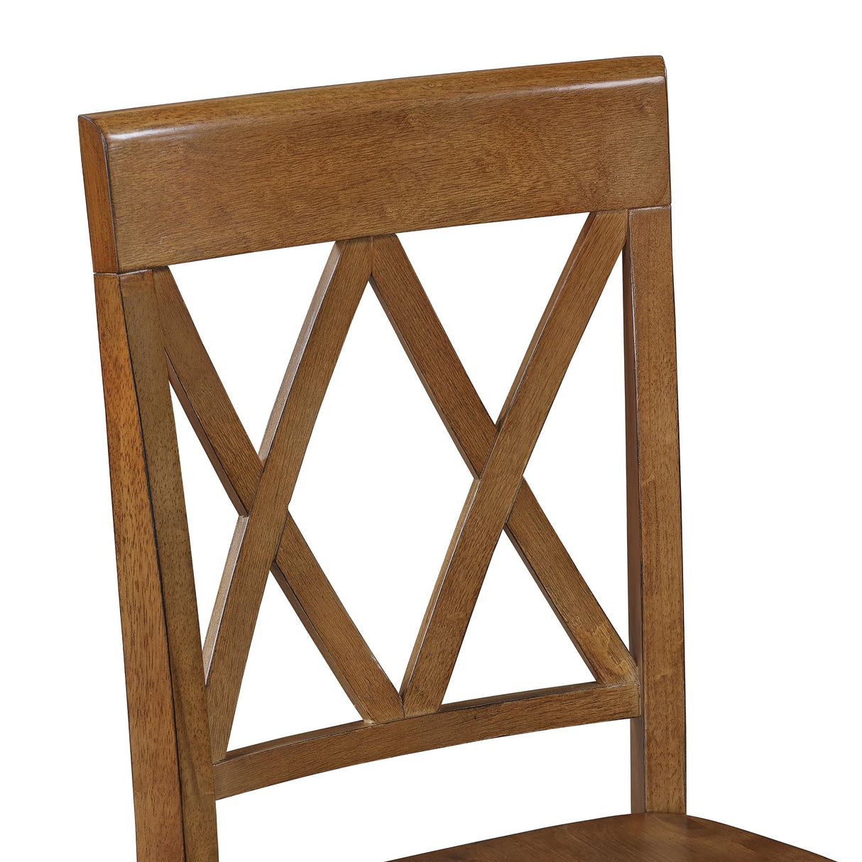 DUHOME Dining Room Chairs Set of 2,Farmhouse Dining Side Chairs with Cross Back Wooden Kitchen Chairs for Home Kitchen, Dining Room Antique Walnut DUHOME