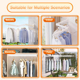 ZdwCyl Clothes Drying Rack,Laundry Space Saver Wall Mounted,Retractable,Collapsible(Tri-Fold), White Color Rack Clothing ZdwCyl