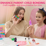 Klever Kits Soap Making Kit- Make Your Own Soap- DIY Unicorn Soap with 4 Molds, Spa Science Kit for Kids, Stem Activity Gifts for Toddler Kid Aged 6+, Girl Birthday Present Klever Kits