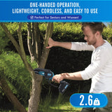 Mini Chainsaw Cordless Mini Chain Saw 6 Inch 2×2.0AH Batteries 2 Chains Electric Handheld Small Chainsaw Battery Powered for Wood Cutting Tree Trimming Courtyard Household and Garden EliteHome