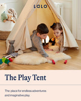 Lalo Play Tent - Indoor Tent for Kids and Toddlers, Made of FSC Certified Beechwood & Natural Canvas, Easy Setup, Perfect Indoor Kids Fort for Lalo
