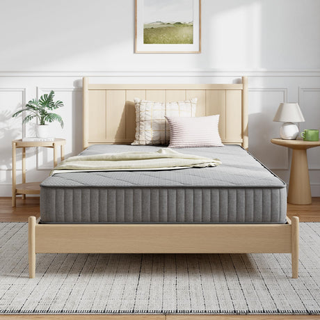 Novilla Full Size Mattress 6 Inch, Hybrid Mattress Full in a Box with Steel Coils & Gel Memory Foam for Pressure Relief & Body Support & Cooling Night Sleep, CertiPUR-US Certified Mattresses for Kids Novilla