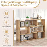 Giantex 6-Cube Customisable Wooden Bookcase with Anti-Tipping Kits, Modern 3-Tier Storage Organizer for Kids Rooms Giantex