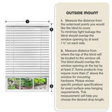 Achim Home Furnishing Cordless GII Luna 2" Slat Mahogany Venetian Window Blinds 39" W x 64" L PowerSellerUSA