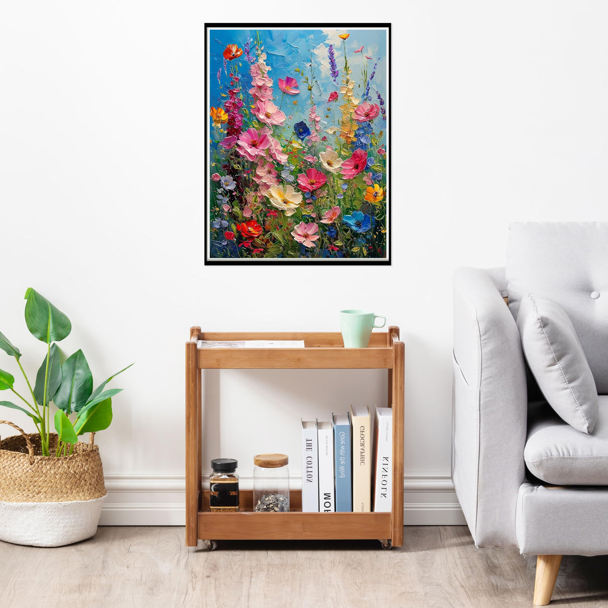 Wild Flowers Square Diamond Painting Kits - Square Drill Diamond Paintings Flowers,Square Diamond Art,DIY Flower Gem Painting for Adults and Crafts for Gifts and Home Wall Decor 12x16inch Ausanrl