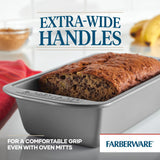 Farberware Nonstick Bakeware 9-Inch x 5-Inch Loaf Pan, Gray - Farberware