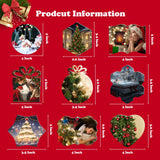 Sublimation Blank Ornaments 4 Inch Round Aluminium Haning Ornament 20 PCS Bulk for HTV Crafting DIY and Chritsmas Tree Decoration WANZELONYO