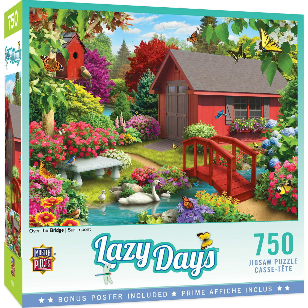 Masterpieces 750 Piece Jigsaw Puzzle for Adults, Family, Or Kids - Over The Bridge - 18"x24" Masterpieces