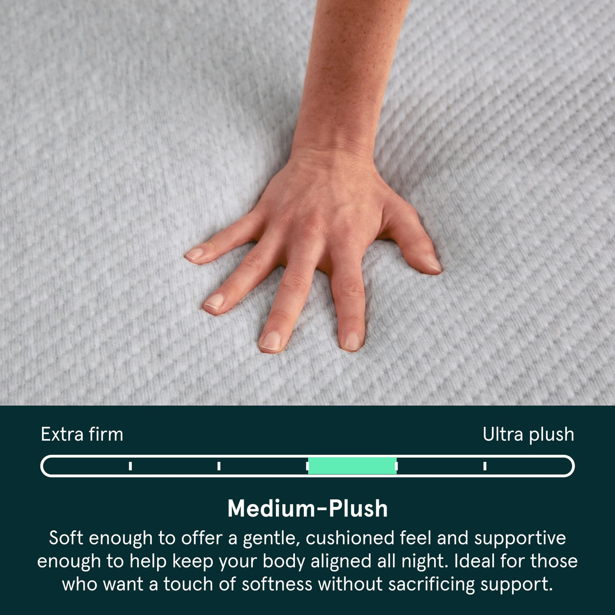 Tuft & Needle Kin Medium Plush 10" Full Hybrid Mattress, Cooling, Pressure Relief, and Individually-Wrapped Coils, 100 Night Trial, Fiberglass-Free, CertiPUR-US, 10-Year Limited Warranty Tuft & Needle
