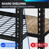 FLEXIMOUNTS Garage Shelving, Storage Racks and Shelving, Basement Storage Shelves, Garage Storage Shelves, 5-Tier Metal Shelf, 48" W x 24" D x 72" H, 2 Pack FLEXIMOUNTS