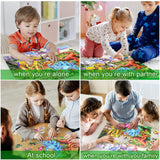 Puzzles for Kids Ages 4-8, 6-8, 8-10, Kids Puzzles 100 Piece Big Dinosaur Floor Jigsaw Puzzle for Kids Children Educational Puzzles Toys for Young Boys and Girls OSBOO