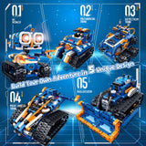 Demkia 5in1 STEM Robot Building Kit, 560 PCS APP/Remote Control Mech RC Robotics for Kids Ages 8-12, Science Kit Coding Robots Toy Set, Birthday Gifts for Boys Age 8-14+ Demkia