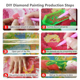 LVIITIS DIY 5D Diamond Painting Kits for Adults Full Drill, Paintings Pictures Arts Craft for Home Wall Decor，5D Painting Dots Kits (Streets) LVIITIS