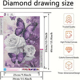 BYGFHLYW 5D Butterfly Diamond Art Kits for Adults, Butterfly Diamond Painting for Adults Beginner, DIY Full Drill Diamond Dot Gem Painting Gem Art kit for Home Wall Decor 12x16inch BYGFHLYW