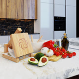 panan Wooden Tortilla Press Mexican Tortillera Presser Made from Natural Food-Grade Bamboo Wood Pataconera with Recipes eBook (Square 6") panan