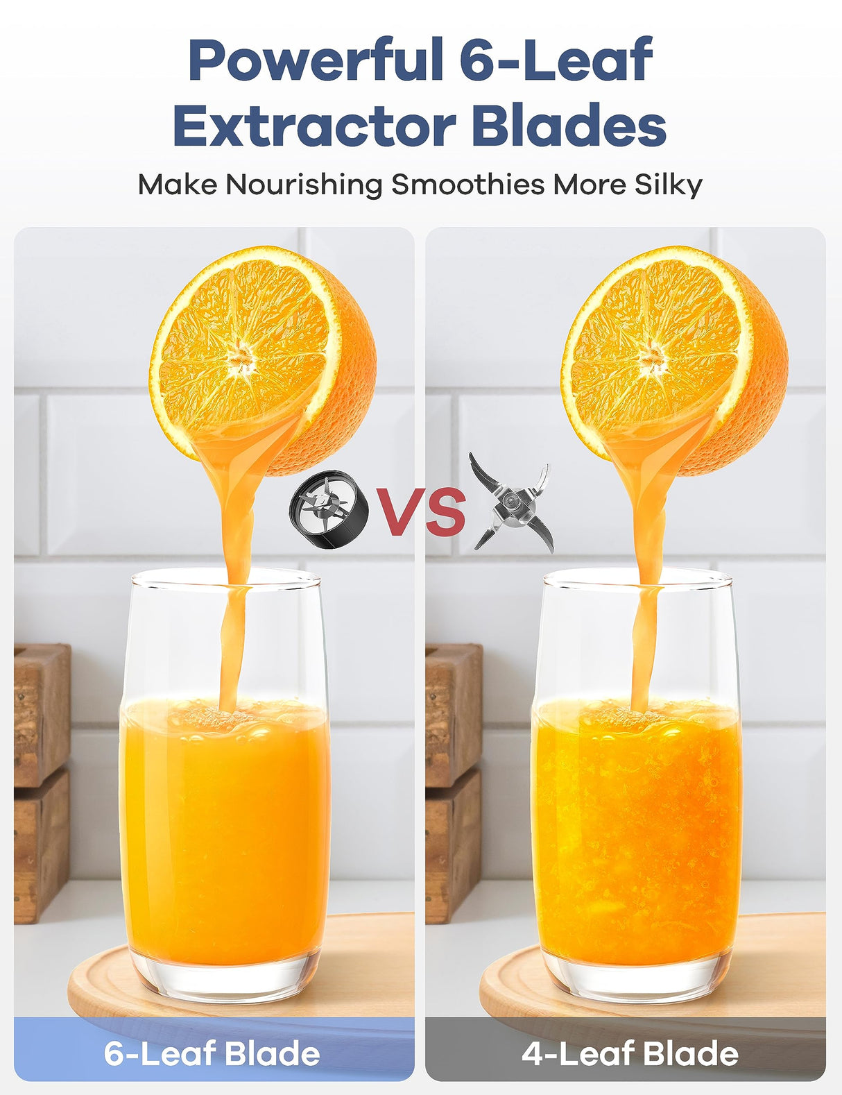 Ganiza Smoothie Blender, Blender for Shakes and Smoothies, 15-Piece Personal Blender and Grinder Combo for Kitchen, Smoothies Maker with 4 BPA-Free Portable Blender Cup, Nutritious Recipe, MAX 900W Ganiza