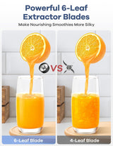 Ganiza Smoothie Blender, Blender for Shakes and Smoothies, 15-Piece Personal Blender and Grinder Combo for Kitchen, Smoothies Maker with 4 BPA-Free Portable Blender Cup, Nutritious Recipe, MAX 900W Ganiza