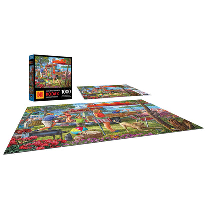 RoseArt - Kodak Premium - Family Beach Vacation - 1000 Piece Jigsaw Puzzle for Adults