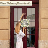 4 pcs Metal Sublimation Door Hanger Blanks,10 inch Round Unfinished Sign Blank,Sublimation Door Decorations Hanging,Sublimation Ornament Blanks,Door Decor Sublimation Metal Sign Blanks Guyuewey