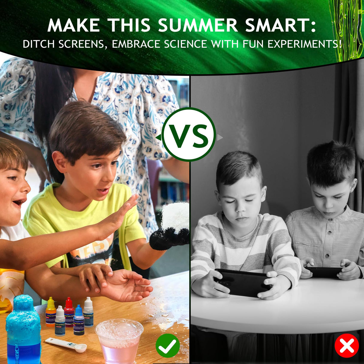 Japace 100+ Experiments Science Kit for Kids, Cool Boy Christmas Birthday Gift Ideas, Chemistry and Physics Set STEM Toys for Boys Girls Japace