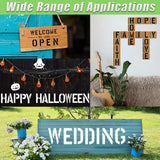 2 Inch Letter Stencils Symbol Numbers Craft Stencils, 42 Pcs Reusable Alphabet Templates Interlocking Stencil Kit for Painting on Wood, Wall, Fabric, Rock, Sign, DIY Art Projects YEAJON