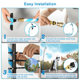 Vantic Trampoline Sprinkler, Net Friendly Water Sprinkler for Kids, 360° Rotating Trampoline, 5 Minutes Quick Setup Accessories, Blue Vantic