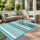Outdoor Patio Rug Waterproof Camping - 5x8 ft Outdoor Plastic Straw Rug Area Carpet Clearance for Outside, Porch, RV Camper, Picnic, Balcony & Backyard, Patio Decor, Clearance Kalafun