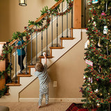 VESPRO 59 Feet Metallic Christmas Tree Garland Glitter Tinsel Twist Hanging for Indoor Outdoor Party Decorations (Red Green Gold) VESPRO