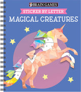 Brain Games - Sticker by Letter: Magical Creatures (Sticker Puzzles - Kids Activity Book) Publications International, Ltd.