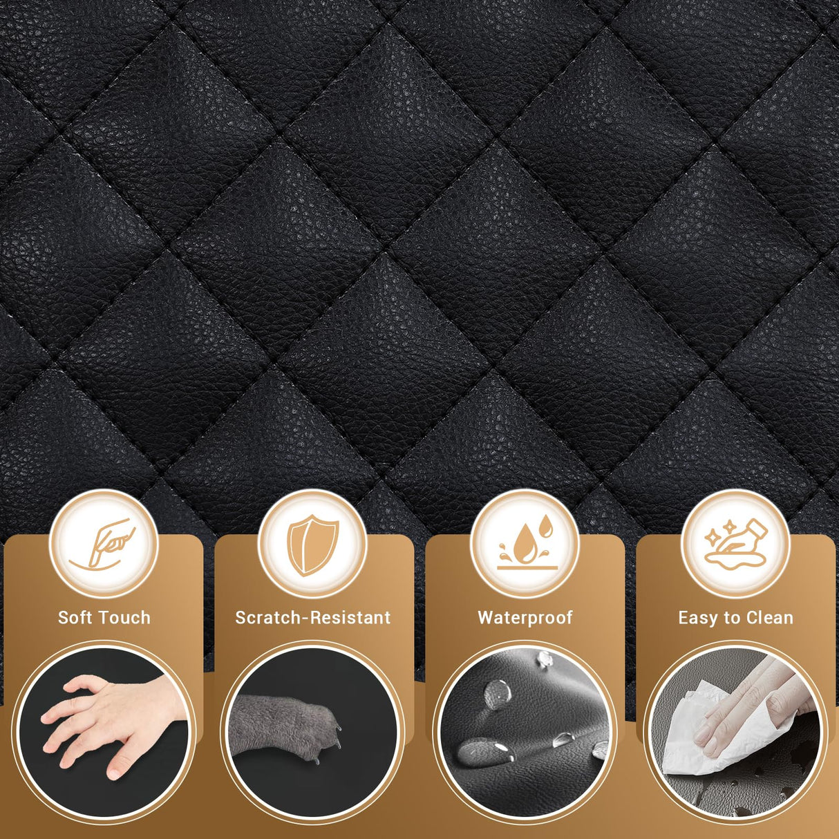 Power Reclining Loveseat Sofa for Home Theater, PU Leather Wall Hugger RV Recliner with Console, 4 Cup Holders, USB & Type-C, LED Lights, 170° Adjustable Backrest, Black Lyngins