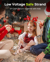 JACKYLED Outdoor String Lights Waterproof, 178FT 500 LED Plug in Christmas Light with 8 Modes, Fairy String Lights for Xmas Tree Halloween Holiday Party Garden Yard House Decoration, Cool White JACKYLED