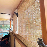 Natural Bamboo Shades for Patio 24 32 36 48 60 72 79 Inch Wide Outdoor Roll Up Blinds Waterproof Bamboo Roman Shades Privacy Sunshades Bamboo Blinds for Indoor Garden Porch Roll Up Bamboo Shades KaulaTrinx