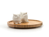 RSVP International Tool Crock Turntable Lazy Susan, Bamboo, 8.25" | Handy in Cabinets or on Counters | Rotating Base with Sturdy Lip | Organize Spices & Small Bottles RSVP International