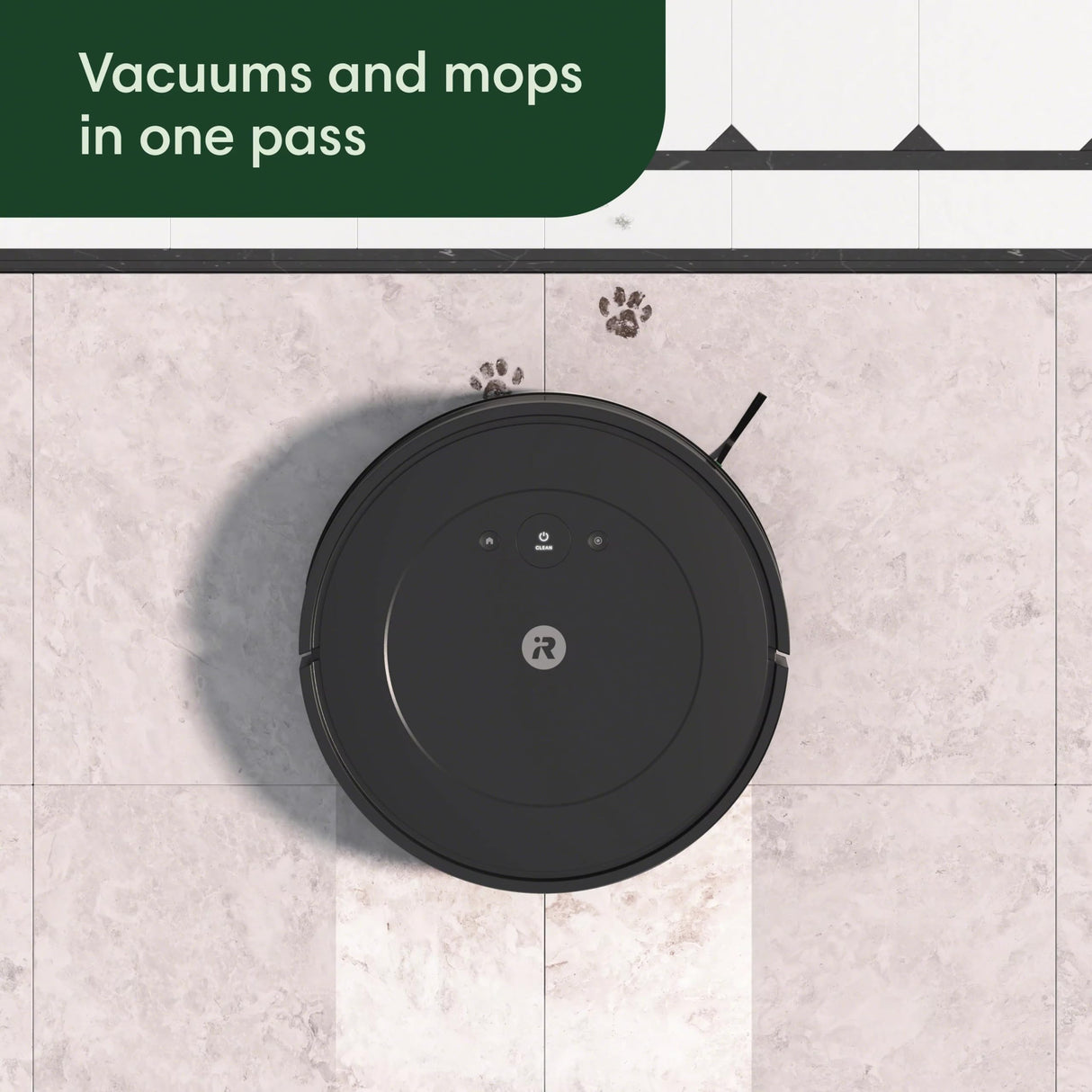 iRobot Roomba Robot Vacuum and Mop Combo (Y0140) - Vacuums and mops, Easy to use, Power-Lifting Suction, Multi-Surface Cleaning, Smart Navigation Cleans in Neat Rows, Self-Charging, Works with Alexa iRobot