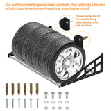 Foozet Tire Rack Wall Mount,Heavy Duty Adjustable 31"-56" Tire Storage Rack, Wheel Racks for Garage with Telescopic Rods, Hanging Garage. Foozet