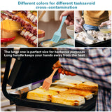 16 Pcs Silicone Basting Pastry Brush - Cooking Brush for Oil Sauce Butter Marinades, Food Brushes for BBQ Grill Kitchen Baking, Baster Brushes Baste Pastries Cakes Meat Desserts SEOMINSOO