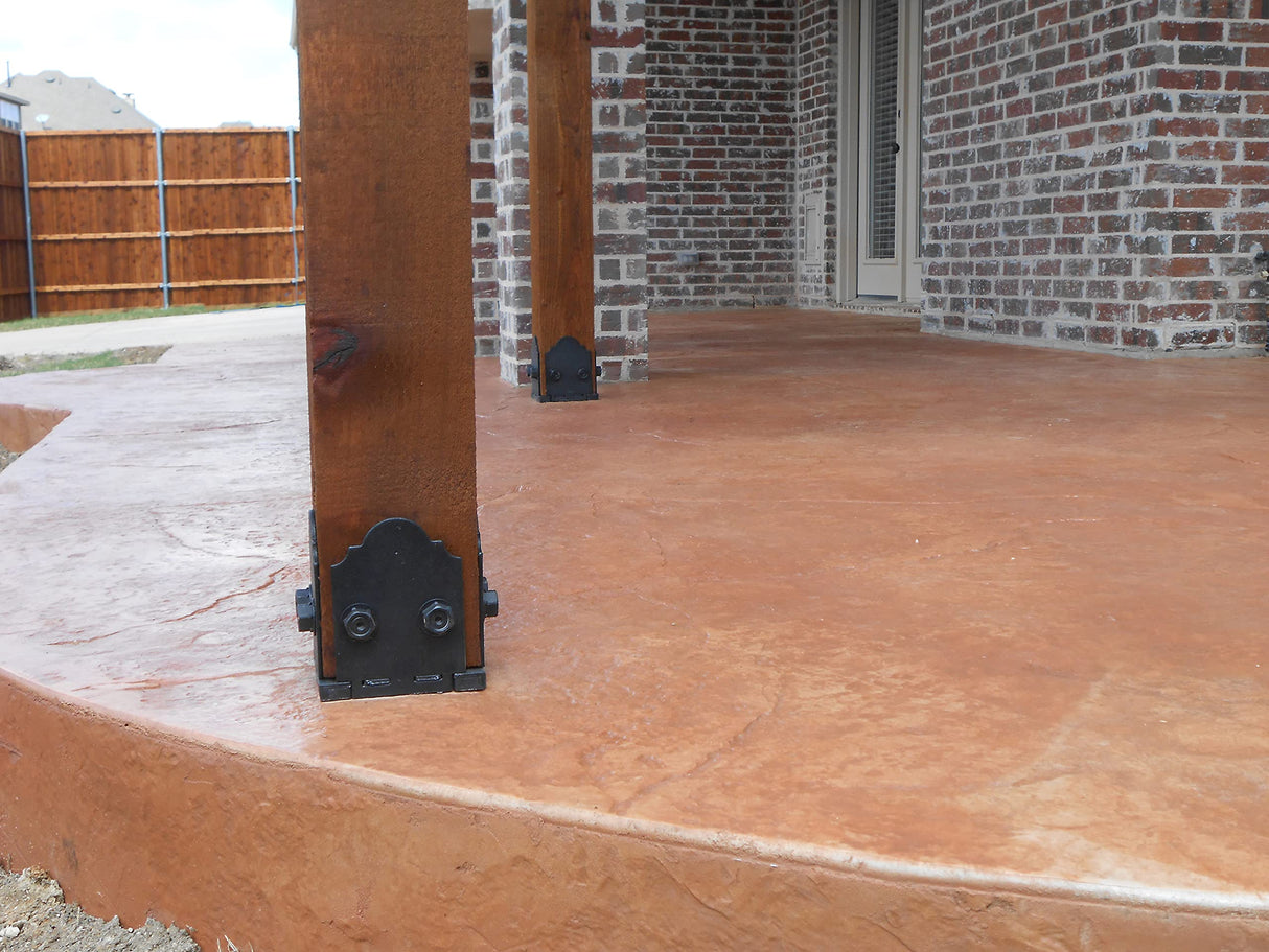 Ozco Building Products 56608 Laredo Sunset 6x6 Post Base Kit, (1 per Pack),Black Ozco Building Products