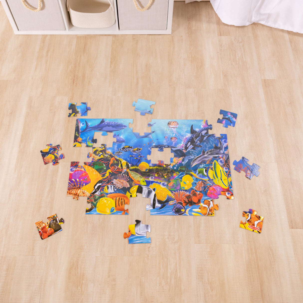 Melissa & Doug Underwater Ocean Floor Puzzle (48 pcs, 2 x 3 feet) - FSC Certified Melissa & Doug