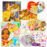Disney Princess Puzzle Activity Set - Bundle with 8 Jigsaw Puzzles for Girls, Kids Plus Tattoos, More | Disney Princess Puzzles for Girls 4-6 Disney