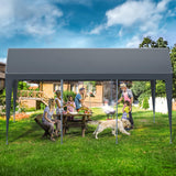 Raxmolo 12x20FT Heavy Duty Carport, Portable Garage with Removable Sidewalls and Doors for Car, Truck, SUV, UV Resistant Waterproof Carport Canopy for Outdoor, All-Season Tarp for Car, Gray Raxmolo