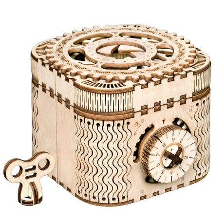 ROBOTIME 3D Wooden Puzzles for Adults, Treasure Box 3D Puzzle Mechanical Ring Box, Gift Choice Hobbies for Brain Teasers Enthusiasts ROBOTIME