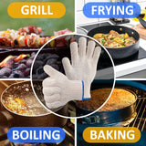 Heat Resistant Gloves for Grilling - Oven Gloves with Fingers 932°F BBQ Gloves Heat Resistant Heat Gloves for Cooking Oven Mitts with Fingers - Grill Gloves Heat Proof for Men Heat Proof Gloves bogo Brands
