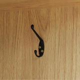 Quarte 4-Door Wardrobe with Full-Length Mirror, Shoe Storage & Anti-Tip Design, Modern Closet Organizer in White/Gray/Natural Wood (Natural/nn) Quarte