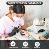 AKALLIBRE Airbrush Kit with Compressor, 48PSI High-Pressure Non-Clogging Airbrush Gun with 0.2/0.3/0.5mm Nozzles, Portable Airbrush for Nails Art, Cake Decoration, Painting etc. AKALLIBRE