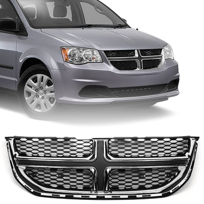 VLINCAR for Dodge Grand Caravan Grille 2011-2020 Front Upper Bumper Grille Replacement Chrome 68088969AC CH1200342