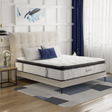 Suiforlun California King Mattress, 12 Inch Gel Memory Foam Hybrid Cal King Mattress in a Box, Medium Firm Pocket Spring Mattresses for Back Pain Relief, 120 Nights Trial Suiforlun