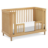 NAMESAKE Marin with Cane 3-in-1 Convertible Crib in Honey and Honey Cane, Greenguard Gold Certified NAMESAKE
