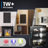 Grimtron Quick Access Wall Safe with Removable Pegboard & Shelfs, Flat Hidden Wall Safes Between The Studs 16" Centers, Black Wall Mount Safe for Valuables Grimtron