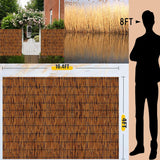 Natural Reed Fencing,Decorative Bamboo Fencing 2ft 3ft 4ft 5ft 6ft High Roll Reed Screen Curtain Balcony Reed Fence Roll for Outdoor Backyard Patio, Decorative Fence,Privacy Screen(91x305cm(3x10ft)) ZMNXAS