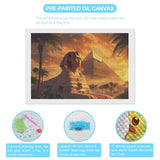 Great Sphinx and Pyramids of Giza Ancient Egypt Diamond Painting Full Round Drill Diamond Art Pictures Crafts for Home Wall Decor 8"x12" Generic